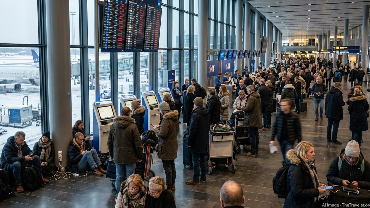 SAS Link Disruptions Strand Travellers Across Scandinavia