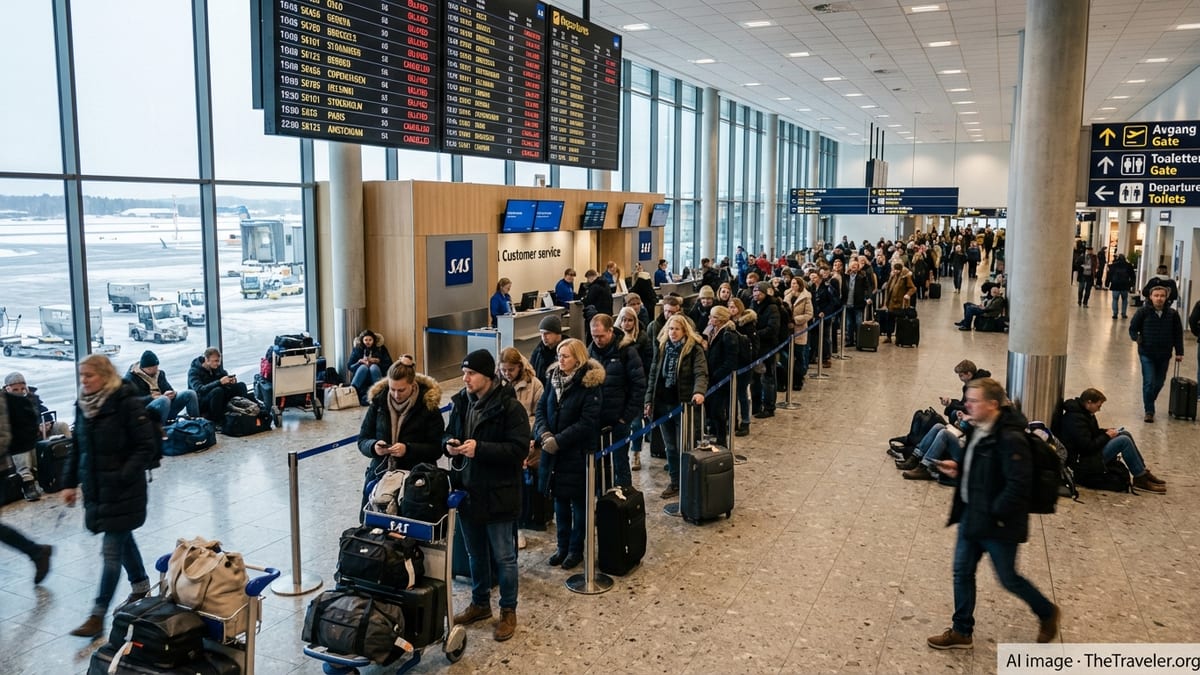 SAS Link Delays and Cancellations Strand Travellers Across Europe