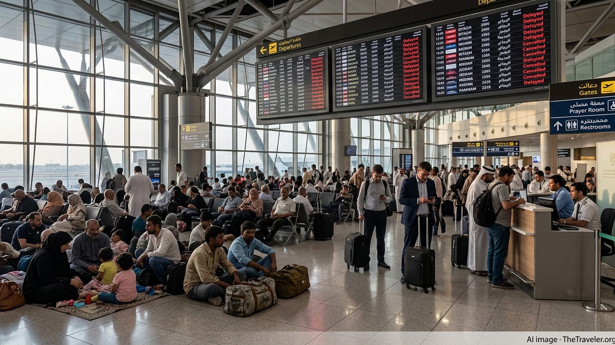 Mass Flight Chaos Strands Passengers Across Saudi Airports