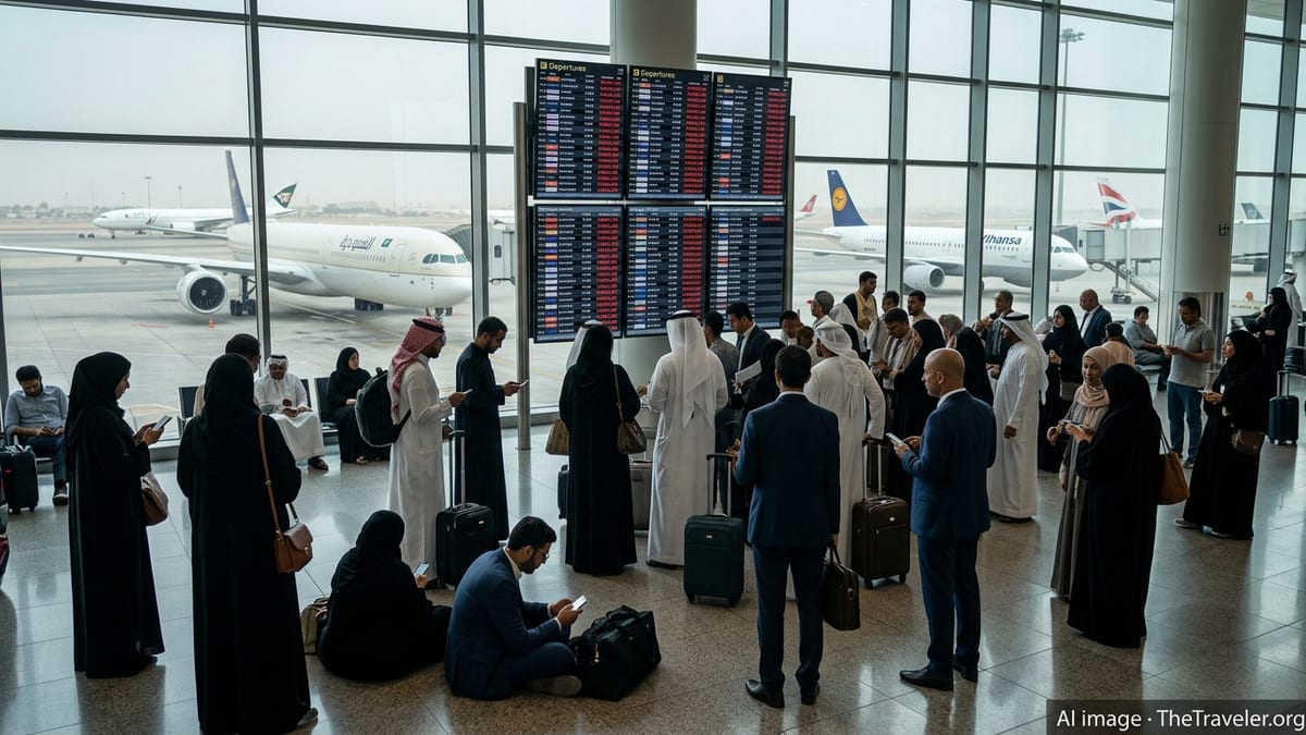 Saudi Flight Chaos: Over 120 Cancellations Hit Key Routes