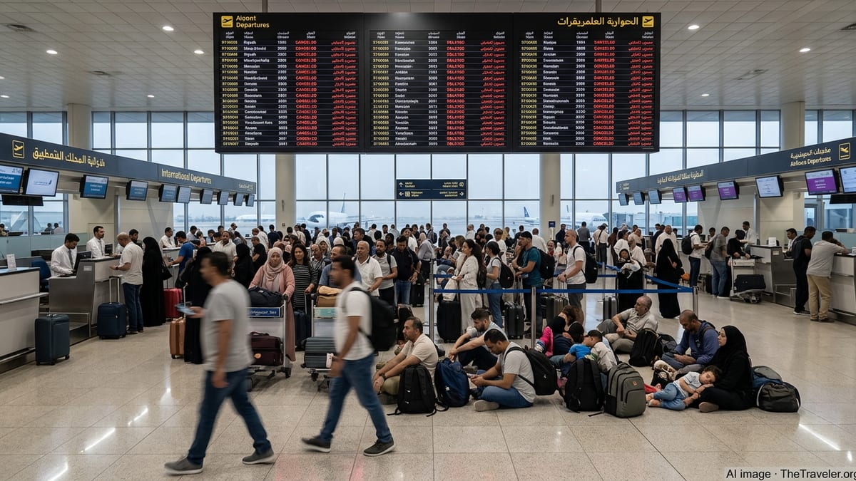 Over 200 Flights Canceled in Saudi Arabia Amid Gulf Airspace Chaos