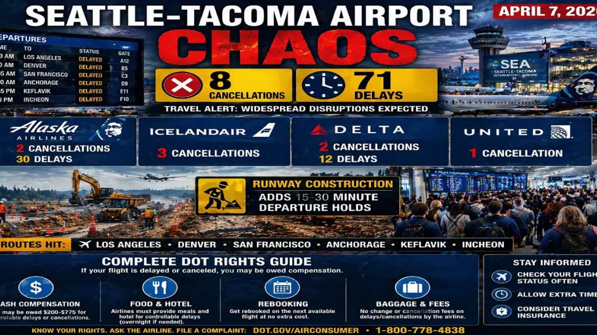 Seattle-Tacoma Airport Chaos: 79 Flights Disrupted on April 7