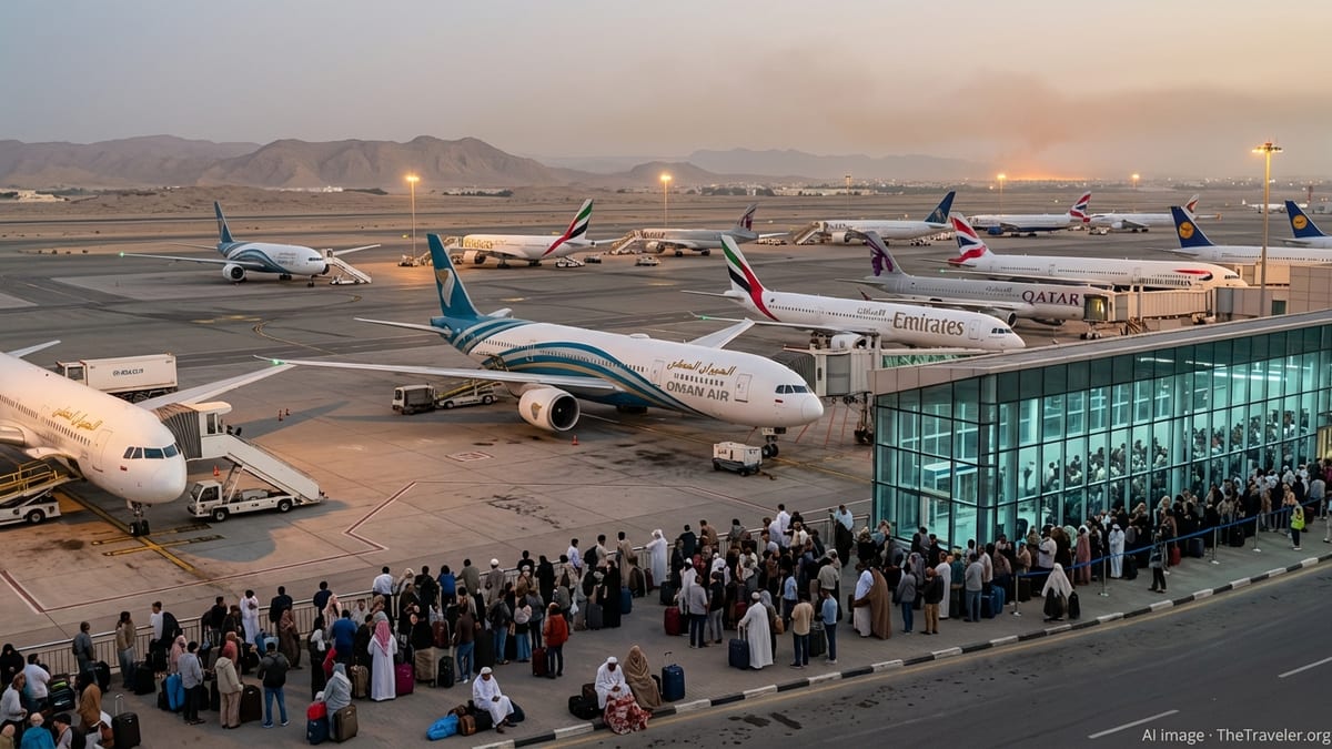 Middle East Airspace Closures Paralyse Seeb Airport and Key Routes