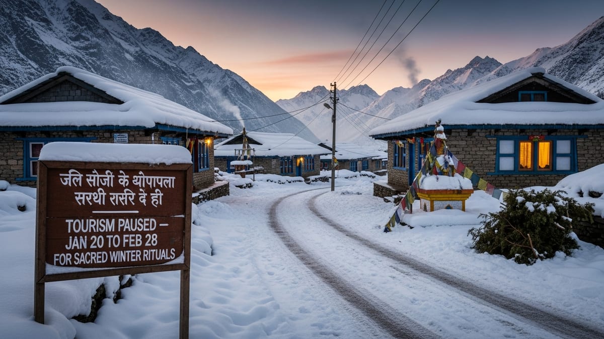 Sissu Valley Shuts to Tourists for 40 Days to Honor Winter Rituals