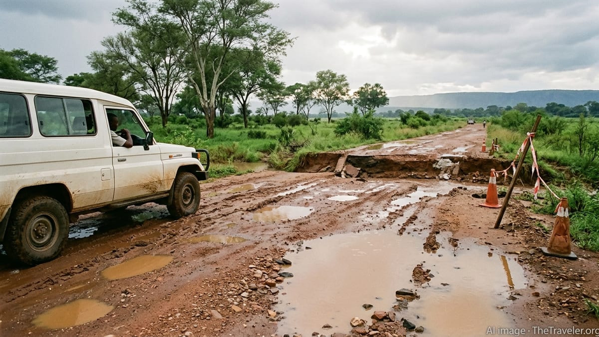 Severe Flooding Cuts Off Road Access to Mana Pools