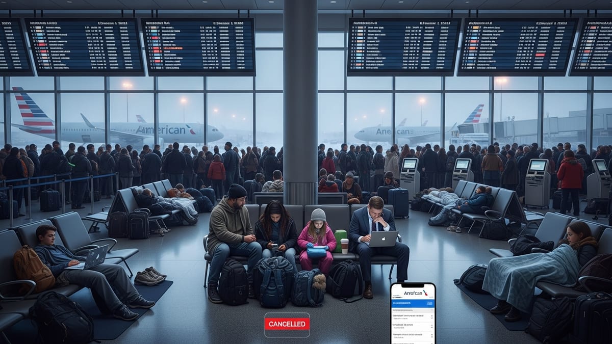 Winter Storm Fern Triggers Historic Flight Chaos, American Airlines Cancels 9,000-Plus Flights