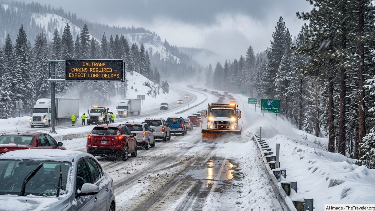 Brutal Winter Storm to Slam California, Bringing Feet of Snow and Travel Chaos