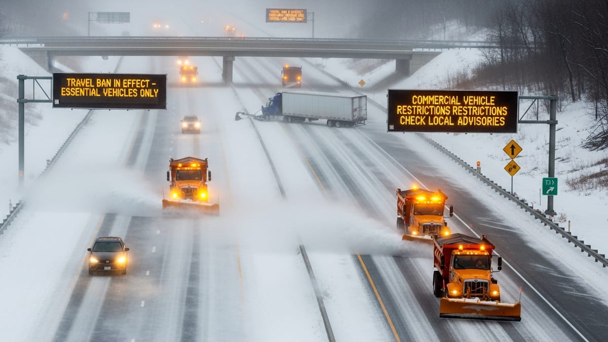 Winter Storm Fern Brings Travel Bans, Major Disruptions Across Northeast