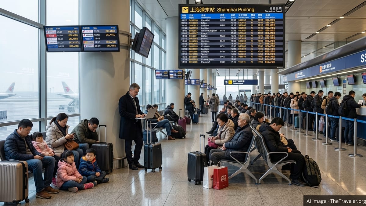 Shanghai Flight Delays Send Shockwaves Through European and UK Airports