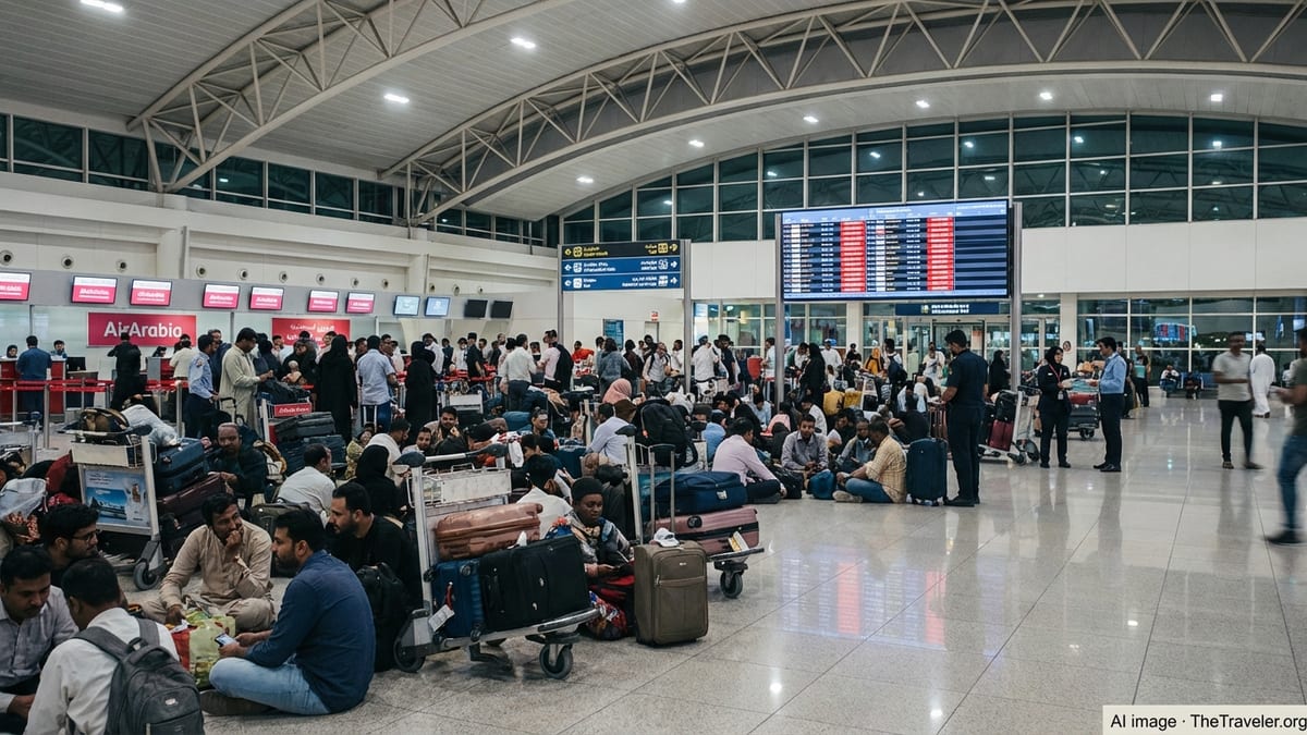 Sharjah Flight Chaos as Iran Strikes Trigger Airspace Shutdowns