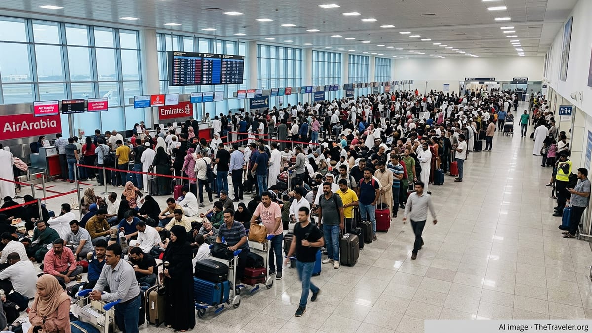 Sharjah Airport Chaos Strands Hundreds as Flights Scrapped