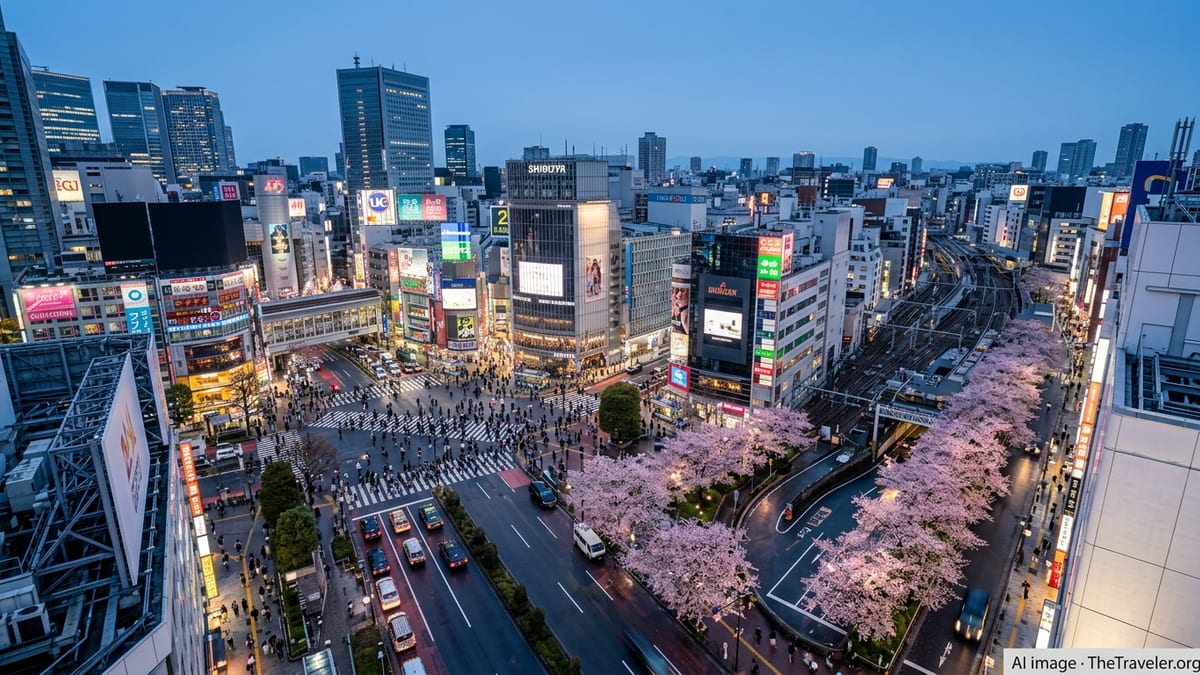 Shibuya’s Sakura Magic: Neon Nights and Hanami Heights