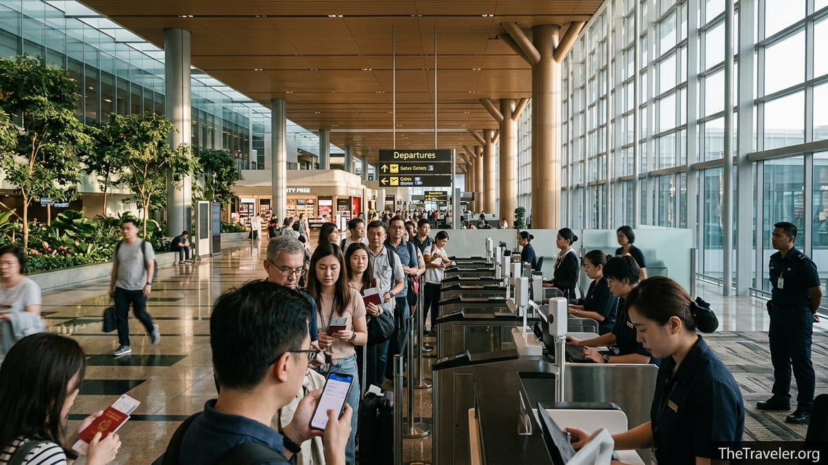 Singapore Changi Airport Security, Immigration, and Customs