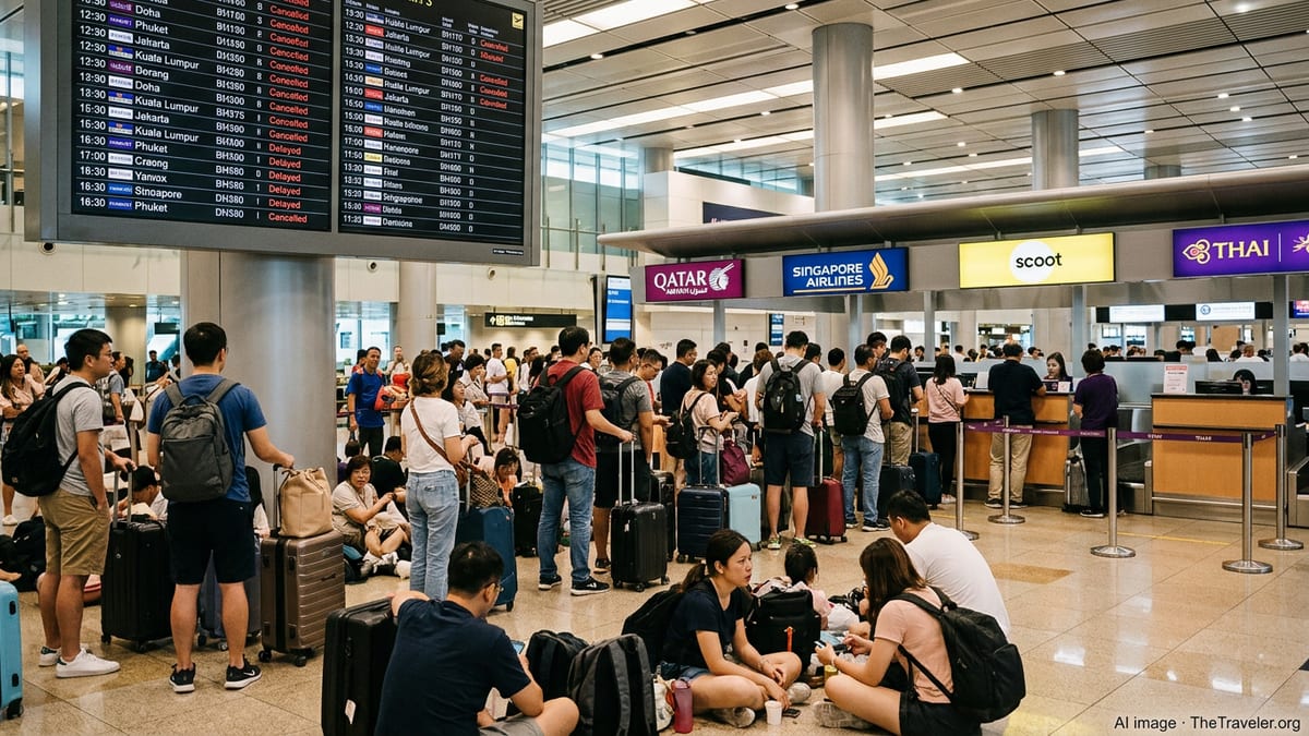 Flight Chaos at Changi as Gulf Routes Face Fresh Cancellations