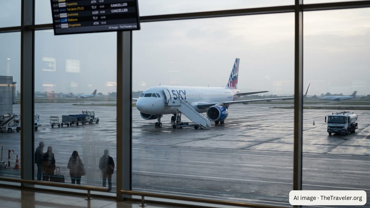 SKY Express Extends Athens–Tel Aviv Cancellations to March 9