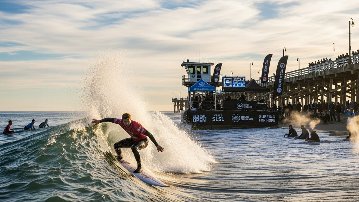 SLO CAL Open Brings World-Class Winter Surf Showdown to Pismo Beach Pier
