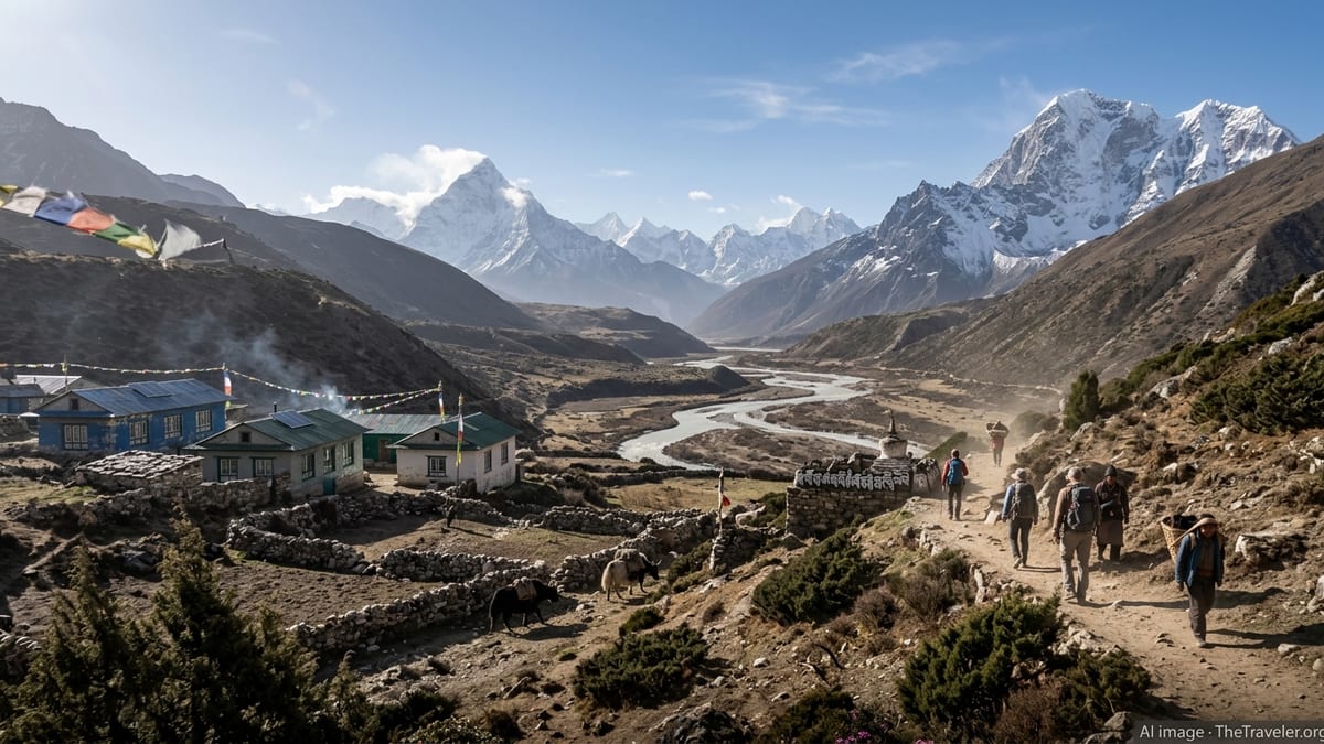 Slow Travel Paths Beneath Everest in Sagarmatha