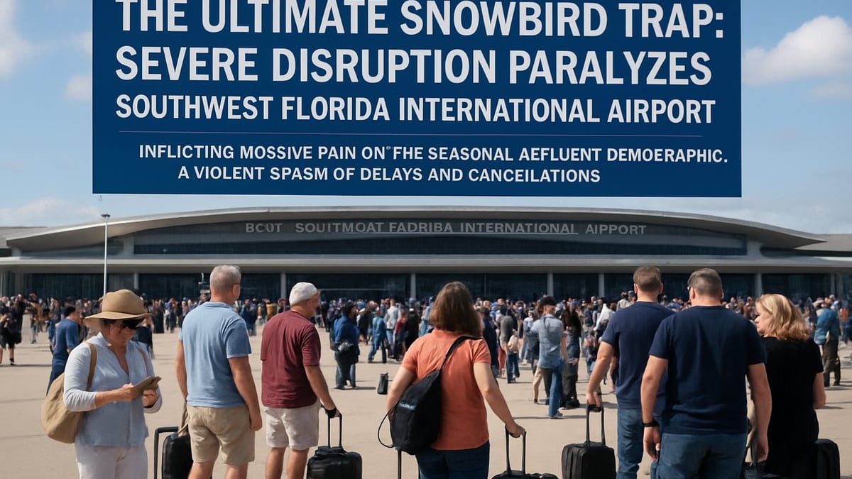 Snowbird Chaos as Disruptions Snarl Fort Myers Gateway