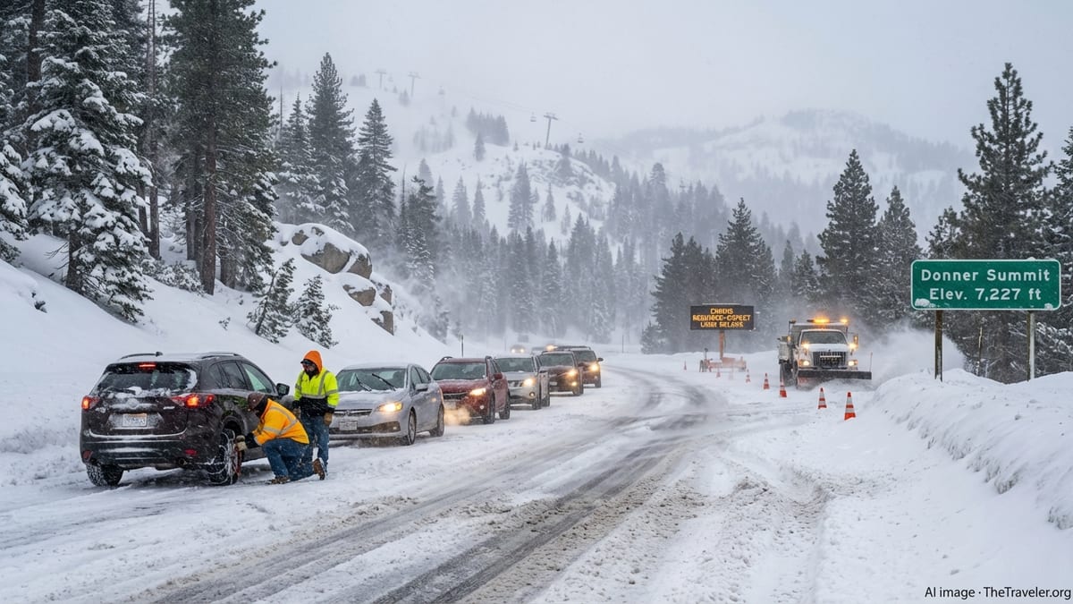 Presidents Day Storm: Sierra Blizzard and Gulf Coast Floods Threaten U.S. Travel