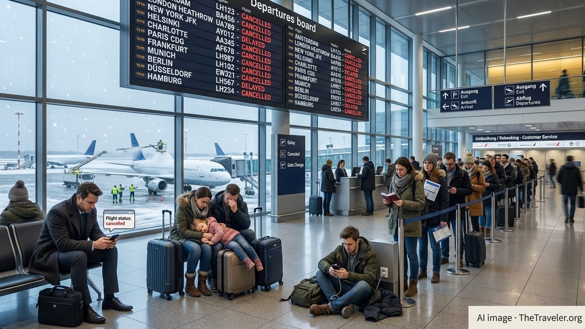 New Wave of Flight Cancellations Hits Germany’s Major Airports Amid Winter Disruption