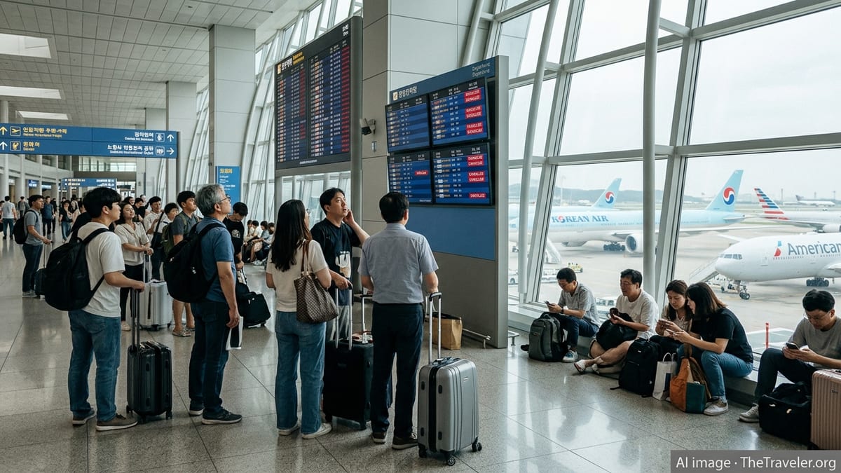 Flight Cancellations Disrupt Key South Korea–US and Domestic Routes