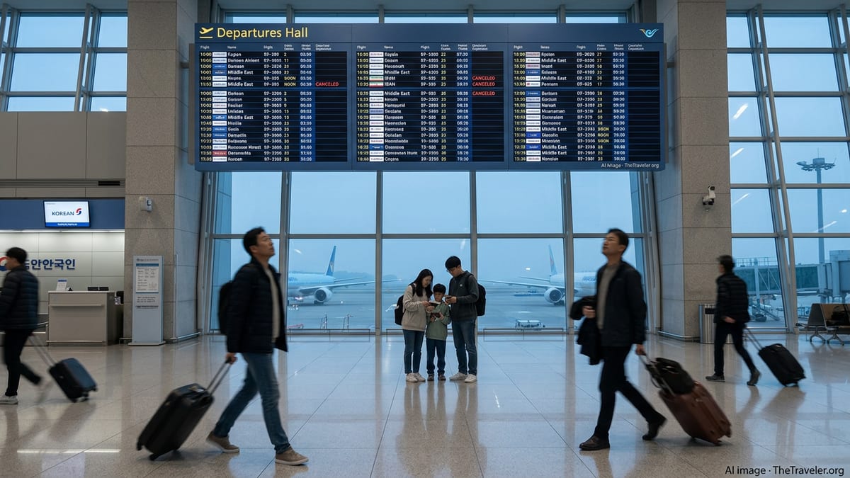 South Korea Bans All Travel to Iran as Middle East Crisis Deepens