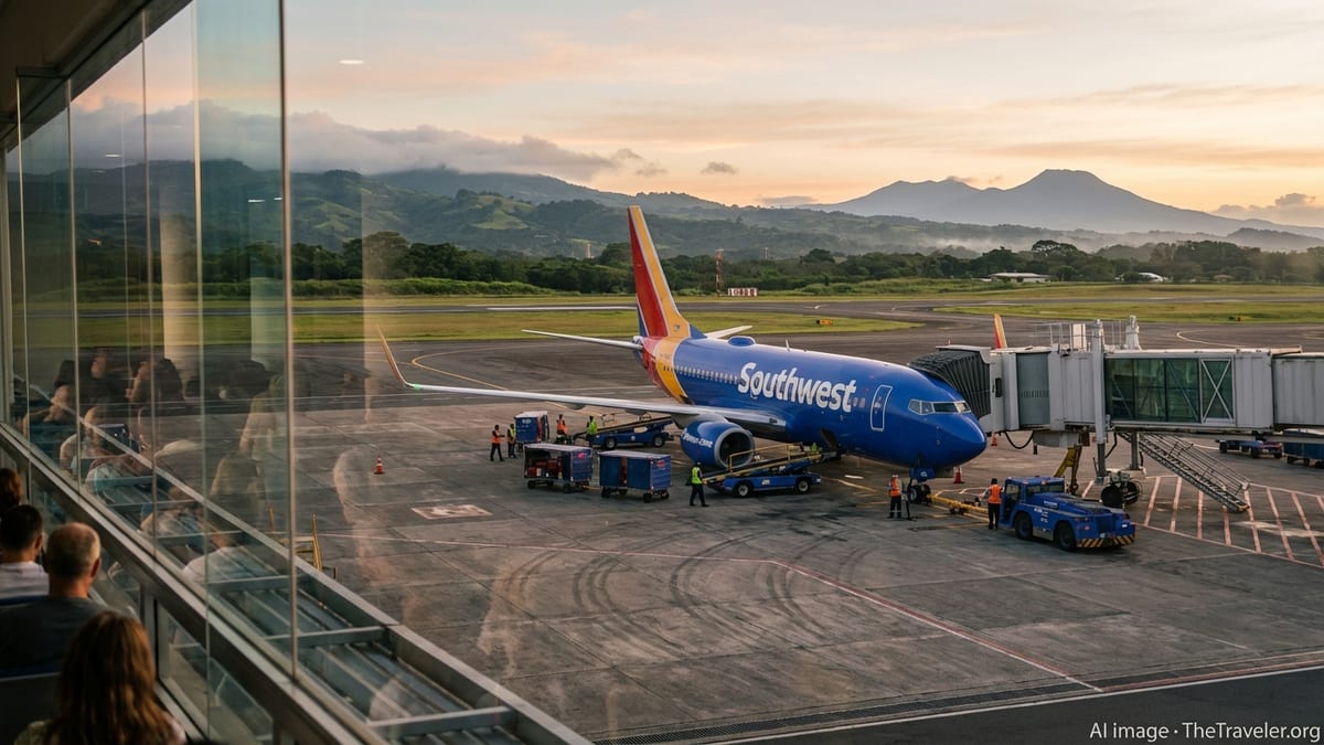 Southwest Adds Record Las Vegas–San José Route to Costa Rica