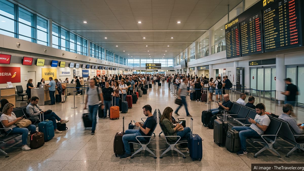 Spain Flight Chaos: 21 Cancellations and 447 Delays Hit Major Hubs