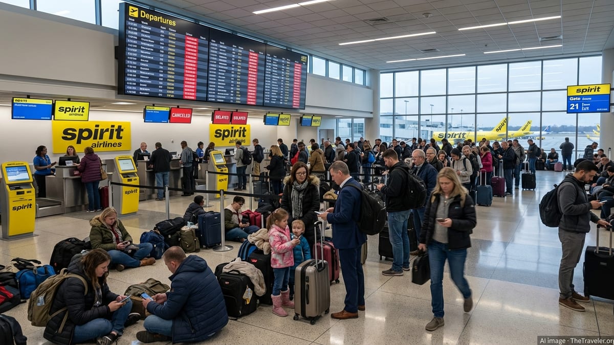 Spirit Flight Disruptions Strand Travelers Across Major US Hubs