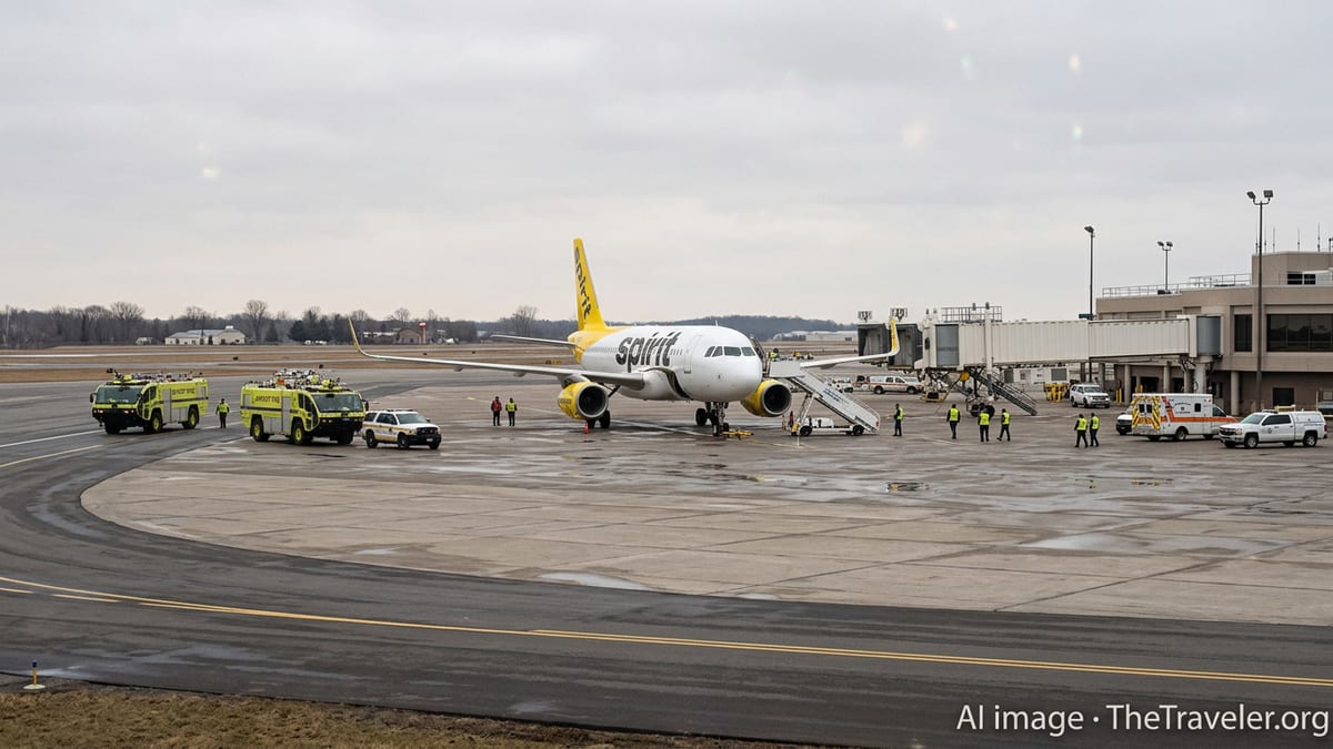 Spirit Newark–Detroit Flight Diverts to Rochester After Alert
