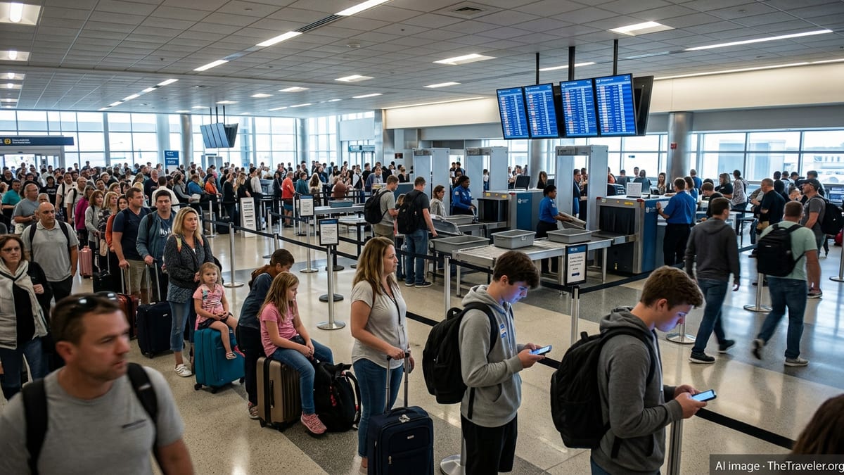 Spring Break Travel Chaos as TSA Lines Surge Nationwide