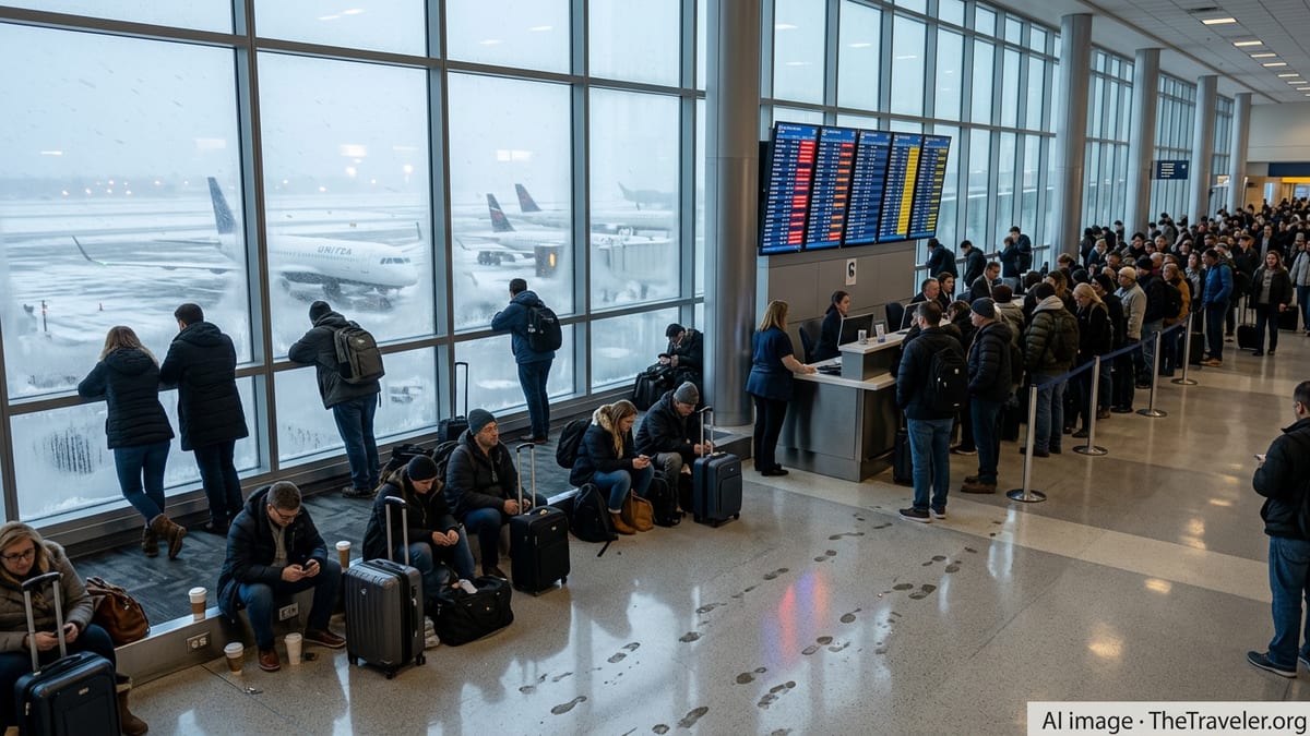 Spring Break Travel Hit as Winter Storm Cancels 2,000 Flights