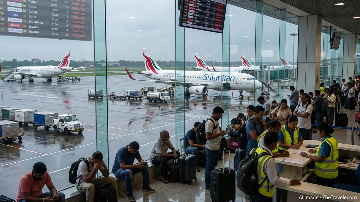 SriLankan Grounds Middle East Flights as Regional Airspace Shuts