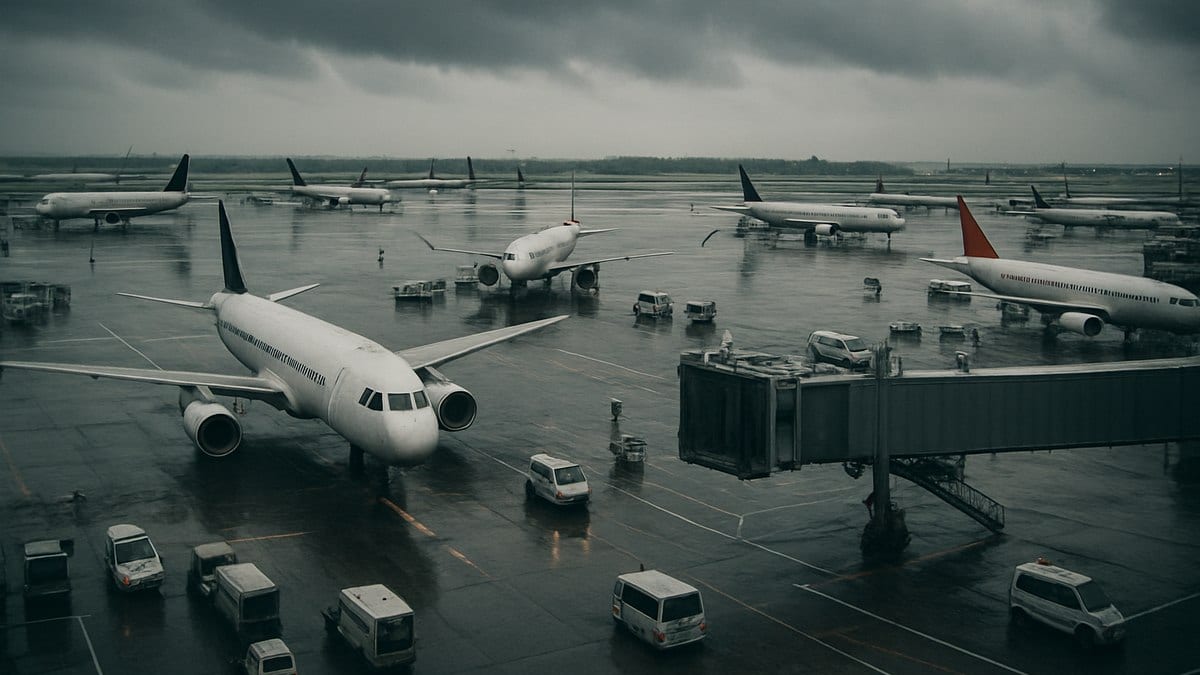 Storm Dave Triggers 1,600+ Flight Delays Across Europe