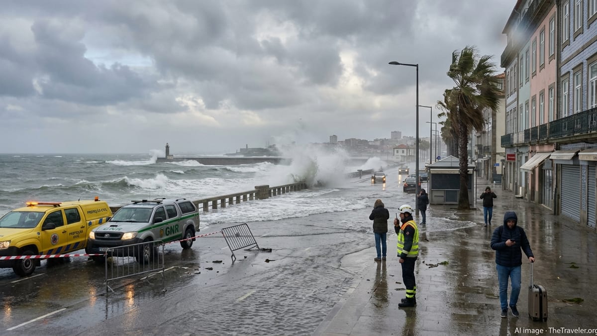 Storm Leonardo Disrupts Travel Across Spain and Portugal With Flooding and Fierce Winds