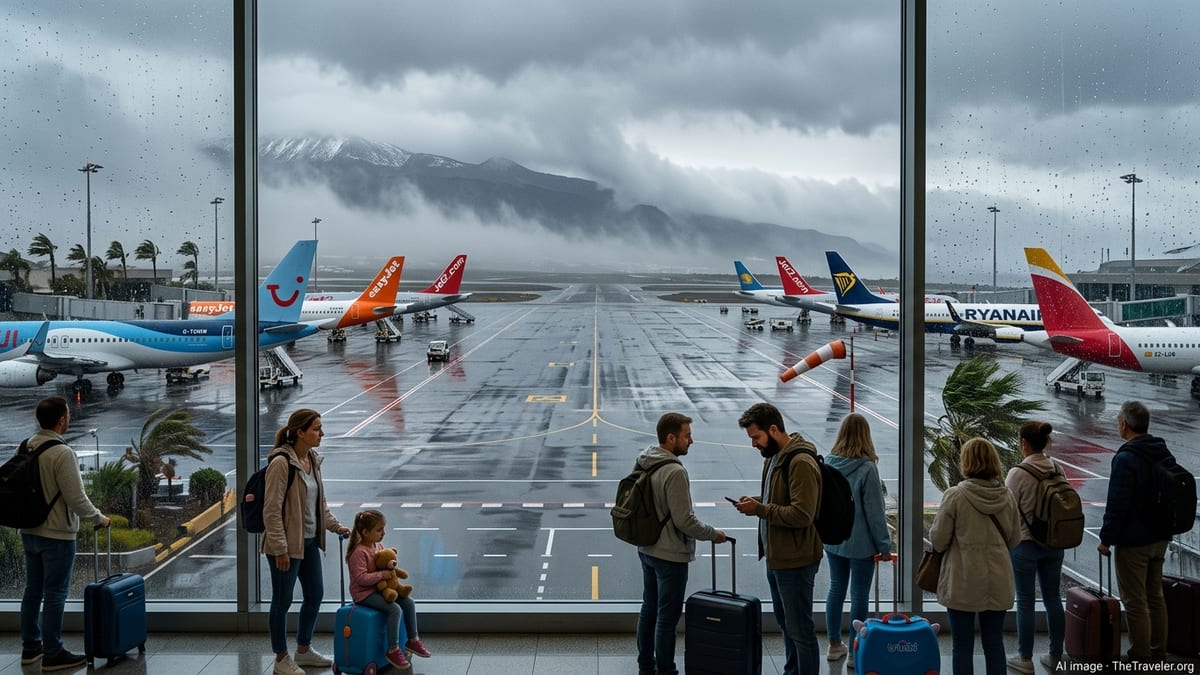 Storm Therese Brings Snow Chaos to Tenerife Flights