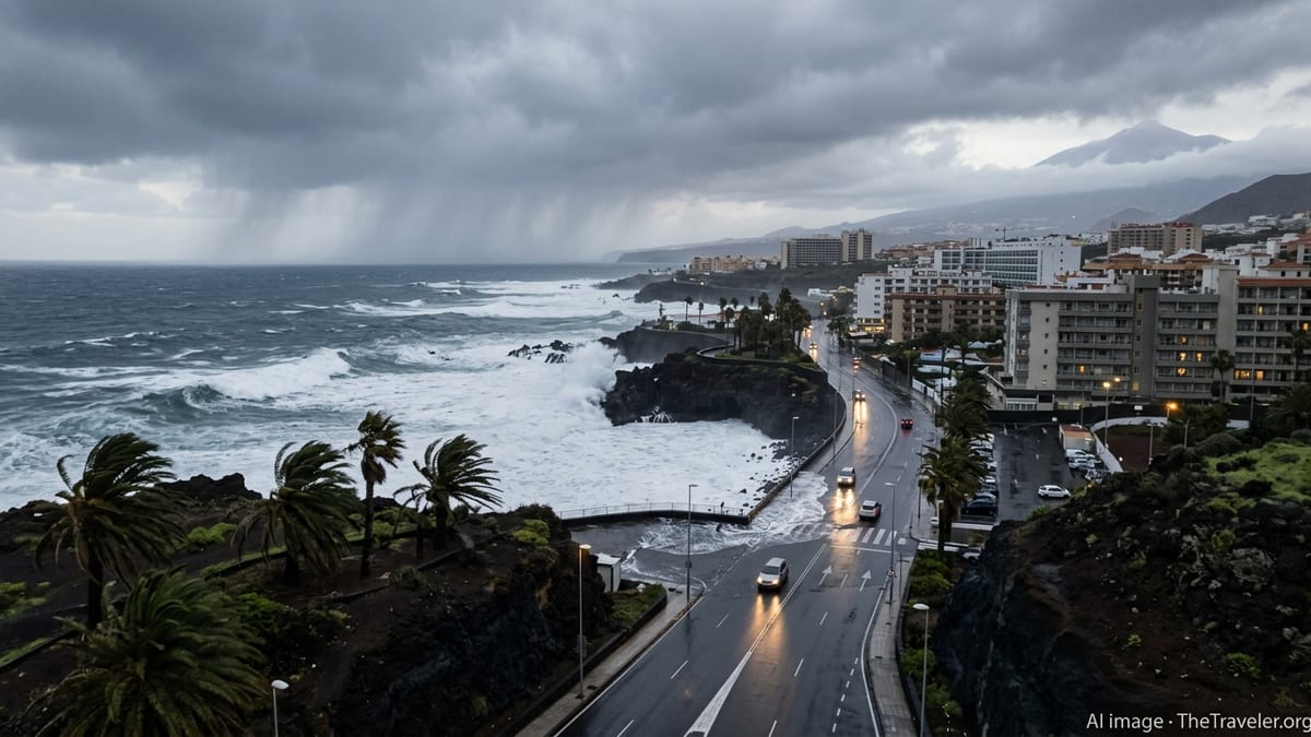 Storm Therese Disrupts Travel and Plans Across Tenerife