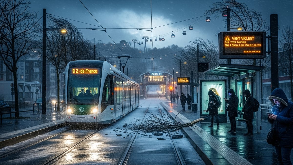 Storm Goretti Threatens Paris Trams and New Cable C1 After Snow Chaos