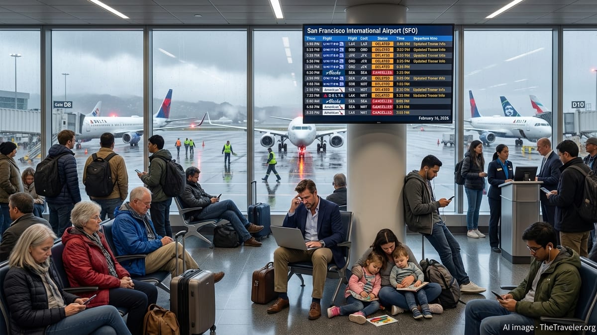 Storm Triggers Major Flight Delays and Cancellations at San Francisco International Airport