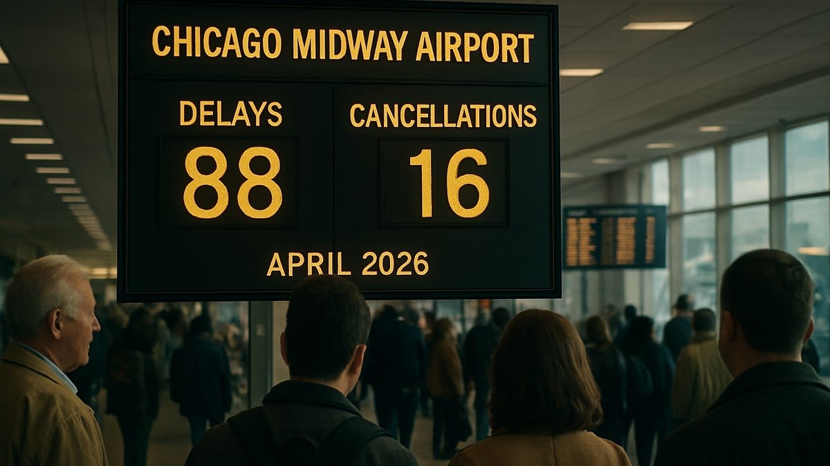 Stormy Start to April Disrupts Flights at Chicago Midway