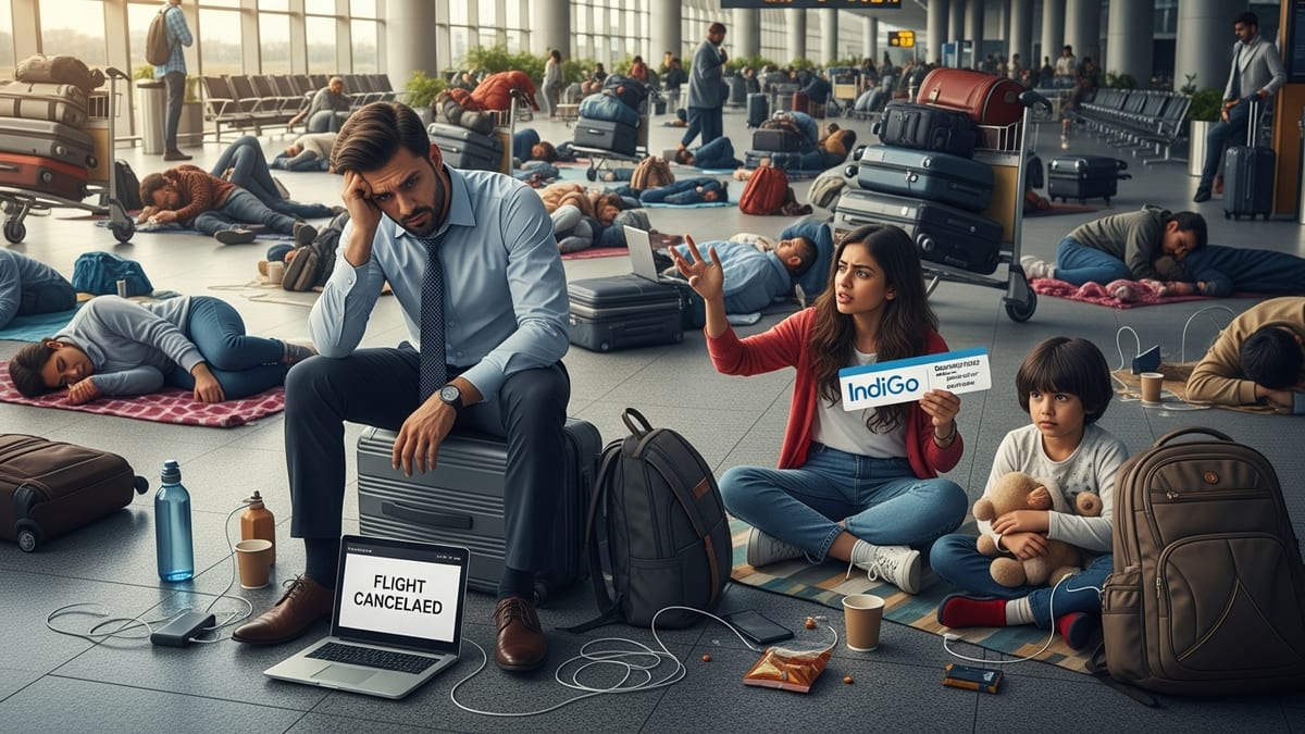 IndiGo Cancellations Trigger Fresh Wave of Flight Chaos Across India’s Metro Hubs
