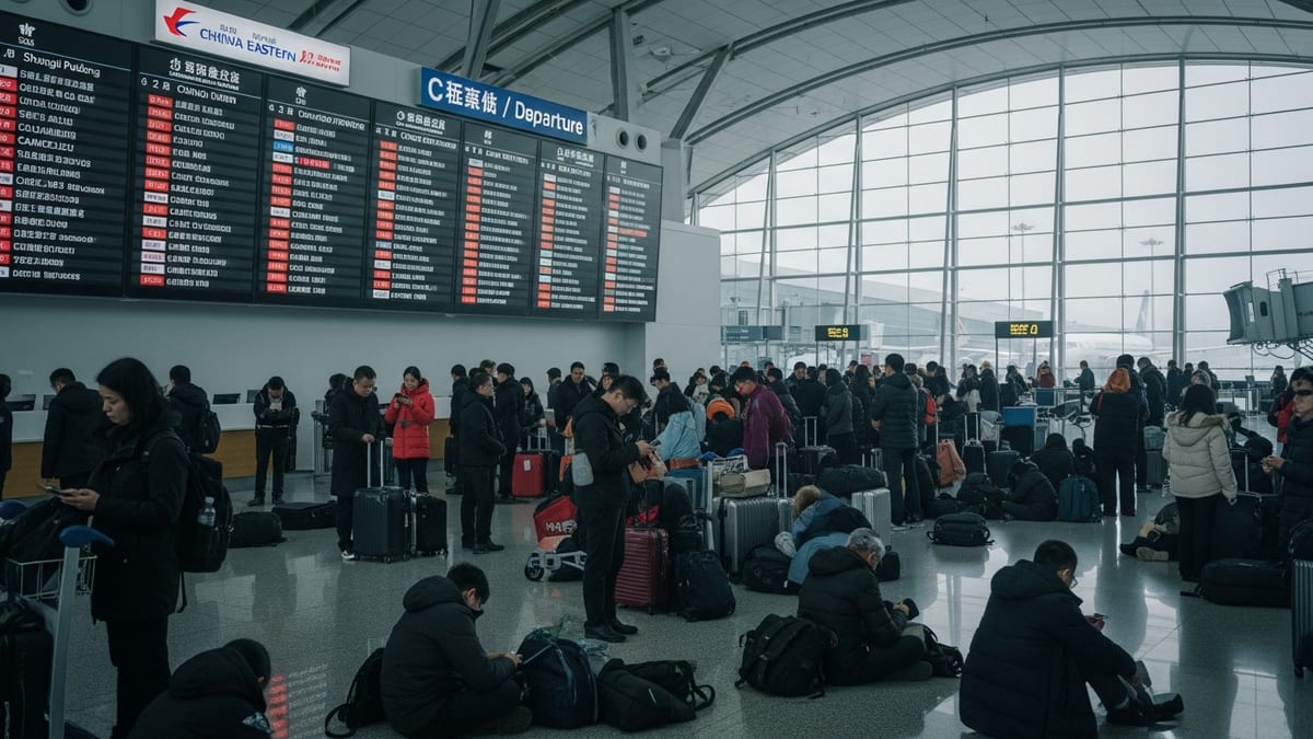 China Flight Chaos: Hundreds of Cancellations Snarl Major Hubs Amid Winter Travel Rush