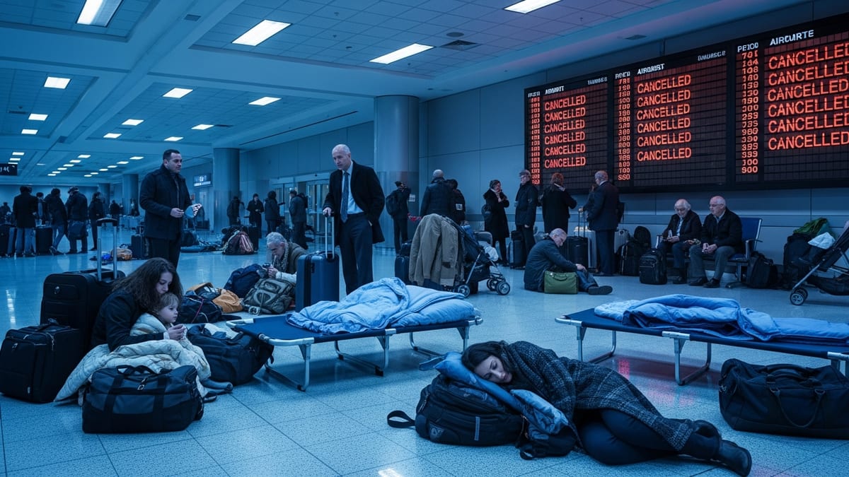 Winter Storm Fern Triggers Massive Flight Cancellations, Stranding Travelers Nationwide
