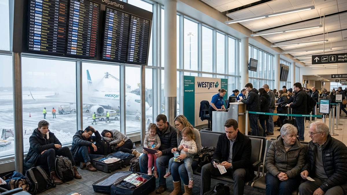 Winter Storms Force WestJet Cancellations and Delays Across Major Canadian Hubs