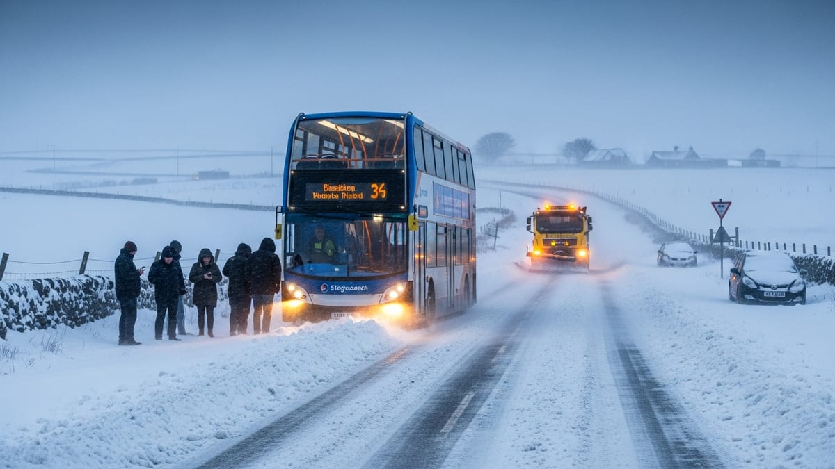 Blizzard Halts All Stagecoach Buses Across Aberdeen and Aberdeenshire