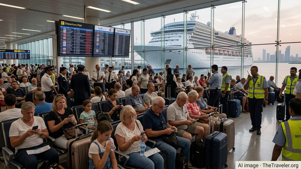 Cruise Passengers Trapped in Gulf Hubs as Iran War Halts Flights