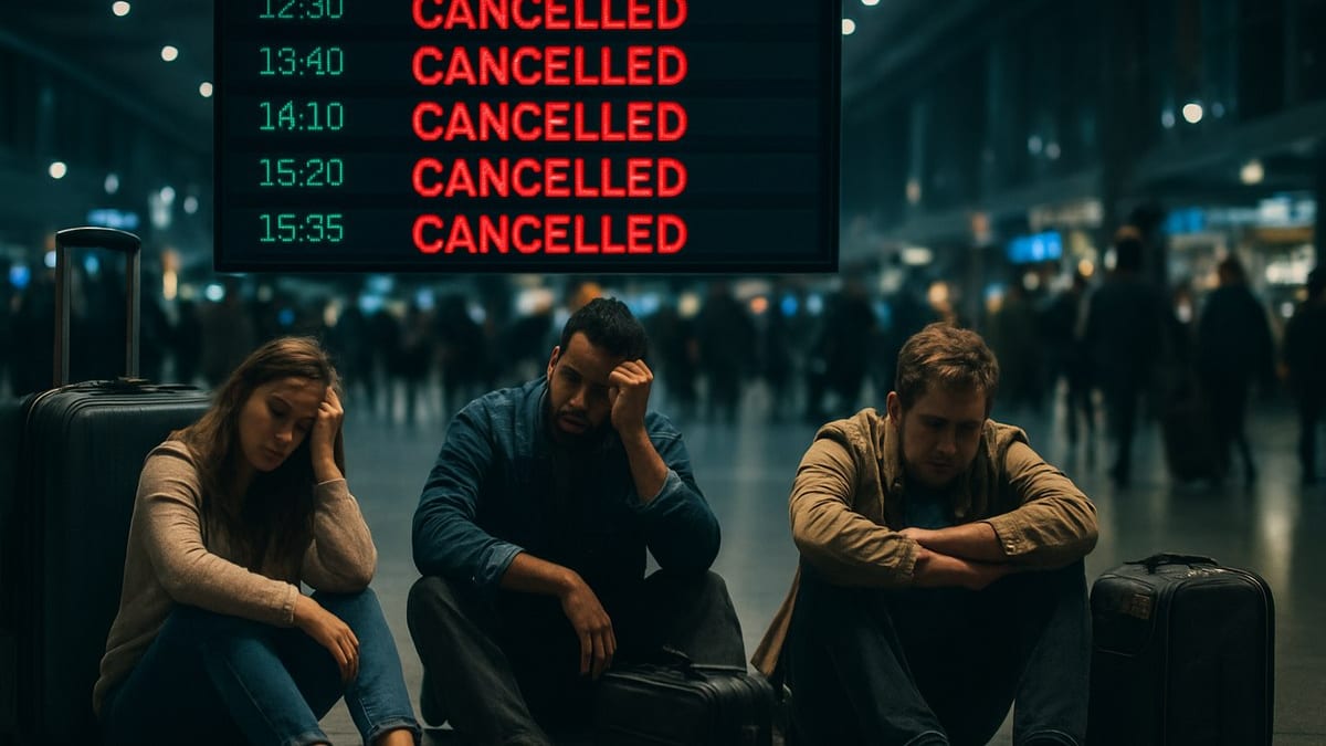 Stranded Passengers Face Flight Chaos at European Hubs