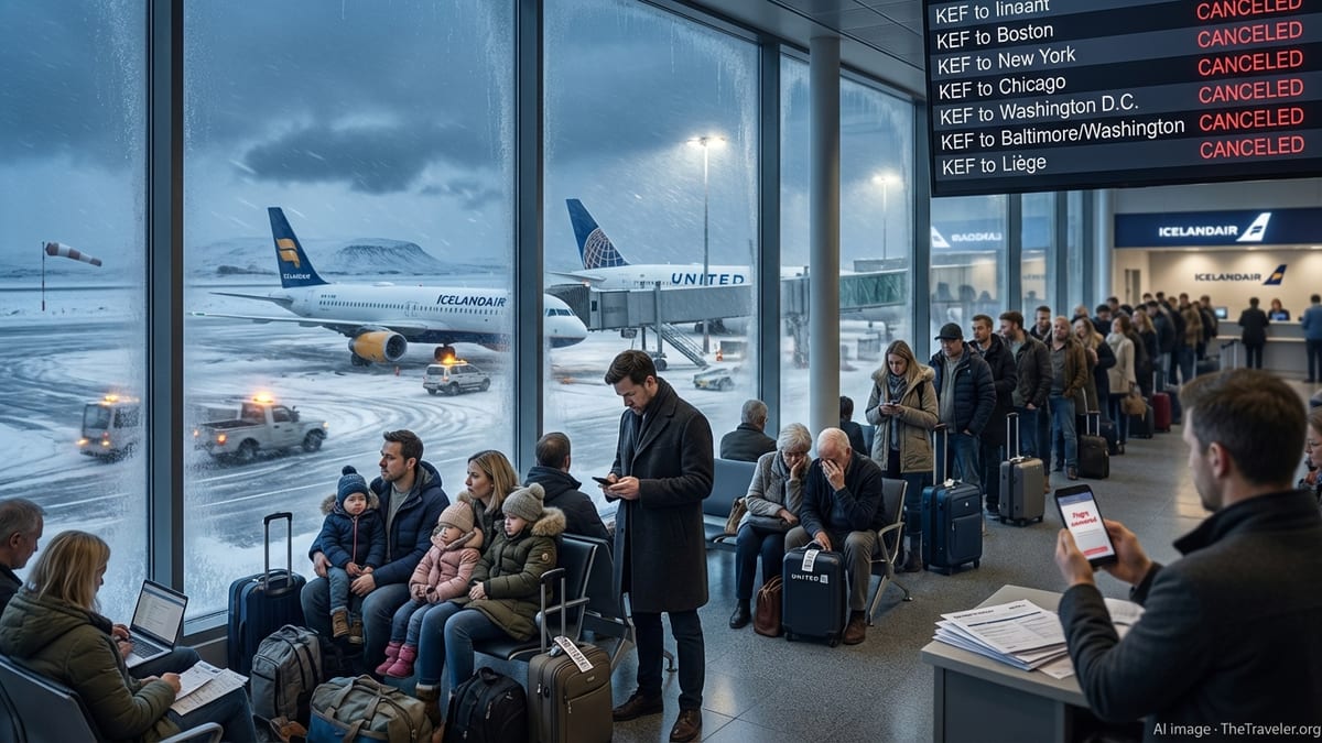 Winter Disruptions at Keflavik: Icelandair, United Cancel Key Transatlantic Flights