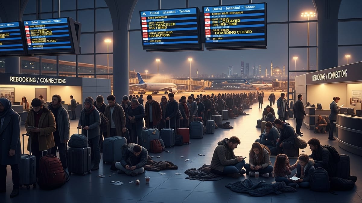 Weather, Tensions Spark Major Flight Chaos Across Dubai, Istanbul and Tehran Hubs