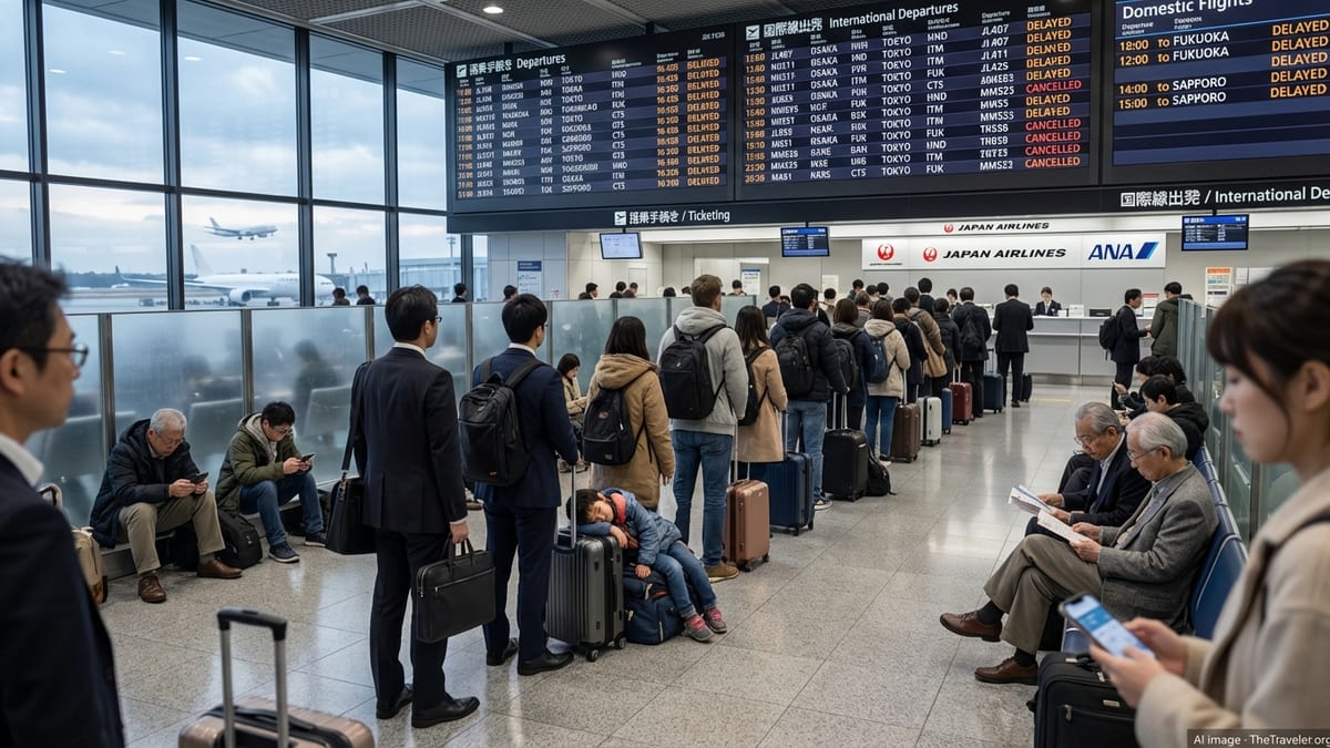 Mass Flight Disruptions Hit Major Japanese Airports, Stranding Hundreds of Travelers